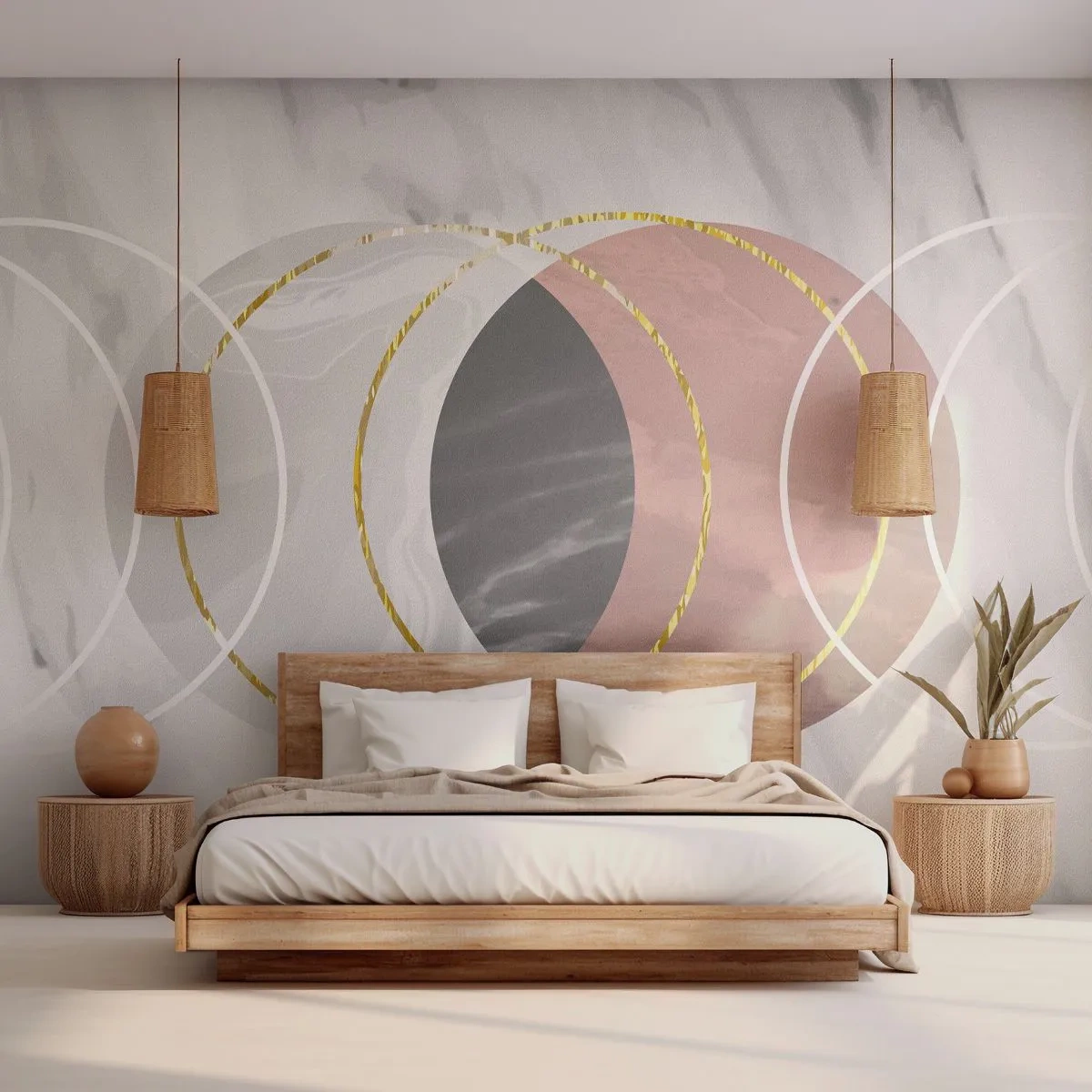 Tapet Premium Sand - Muzica sferelor - Abstracția, Bucată, Districte - 350x256 cm