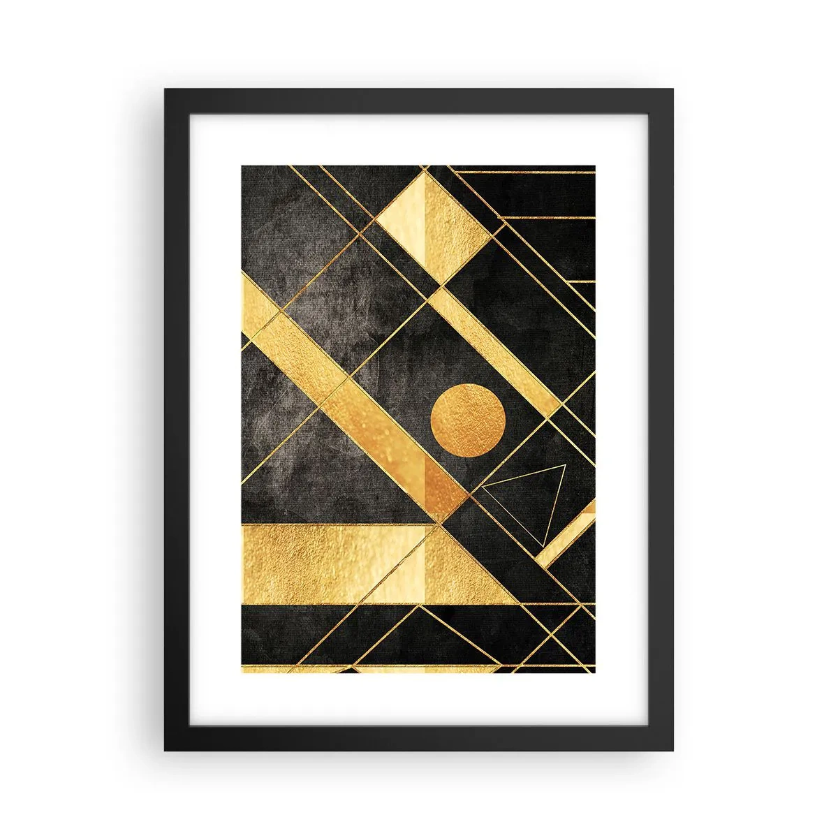 Poster în ramă neagră - Soarele deșertului - 30x40 cm