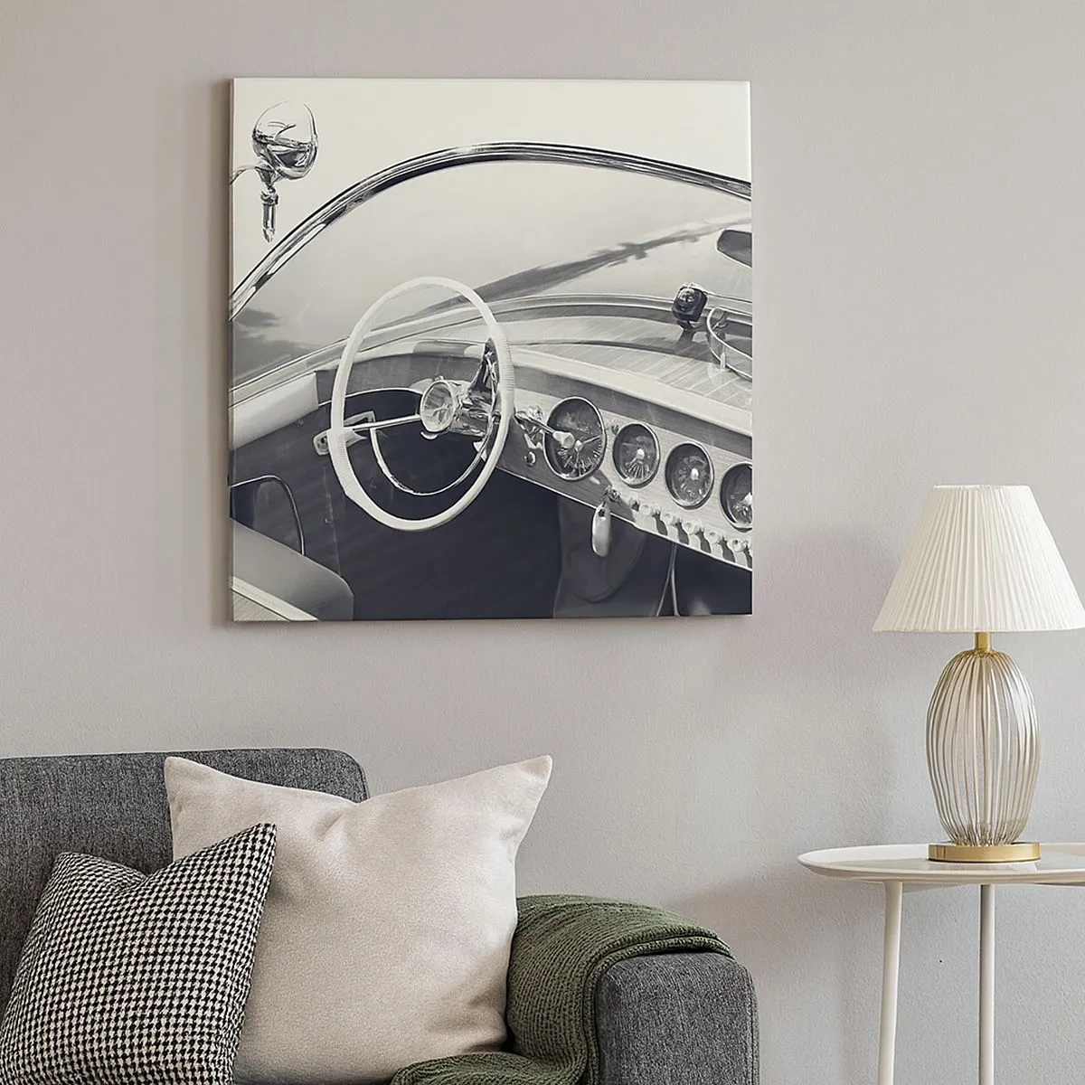 Tablou pe pânză - E timpul pentru cei bogați - 30x30 cm