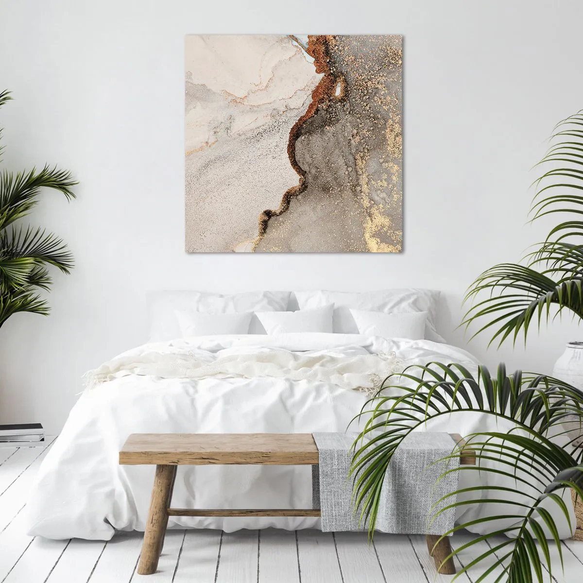 Tablou pe pânză - La granița culorilor - 50x50 cm