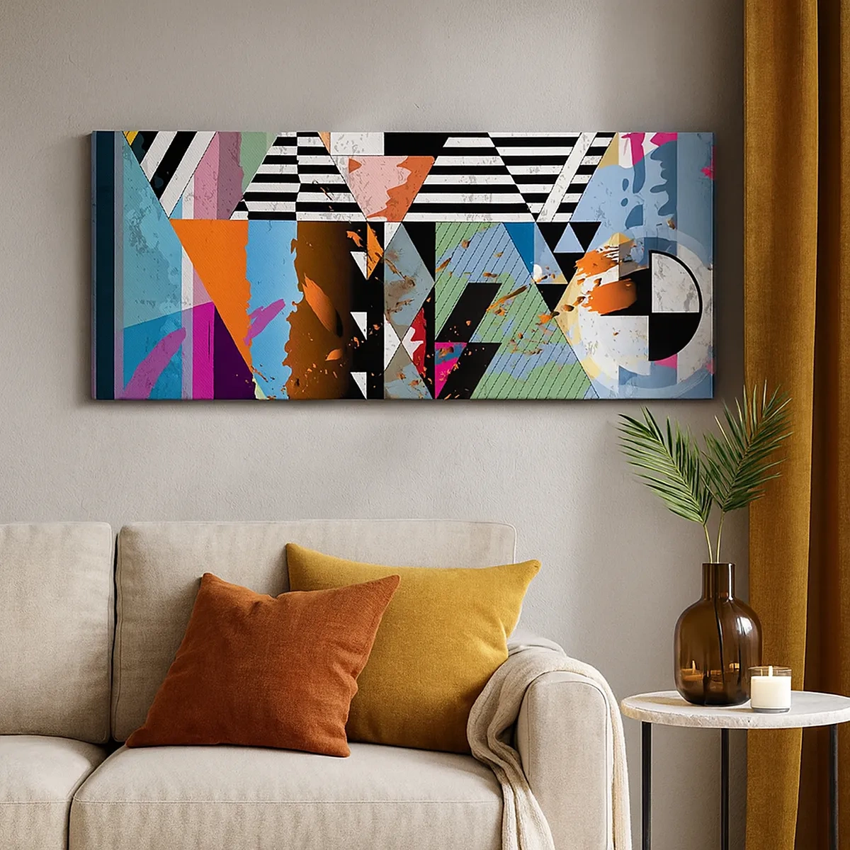 Tablou pe pânză - Geometric și organic - 30x30 cm