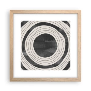 Poster în ramă de stejar deschis - Direct la subiect - 30x30 cm