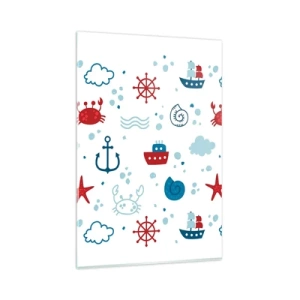 Tablou pe sticlă - O poveste maritimă - 80x120 cm
