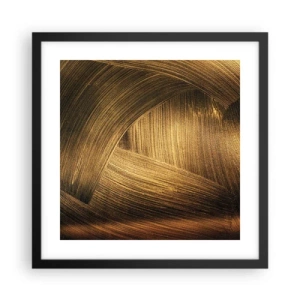 Poster în ramă neagră - Într-un labirint de aur - 40x40 cm
