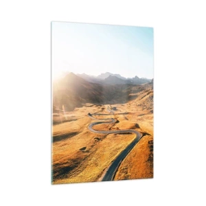 Tablou pe sticlă - Într-o vale de aur - 50x70 cm