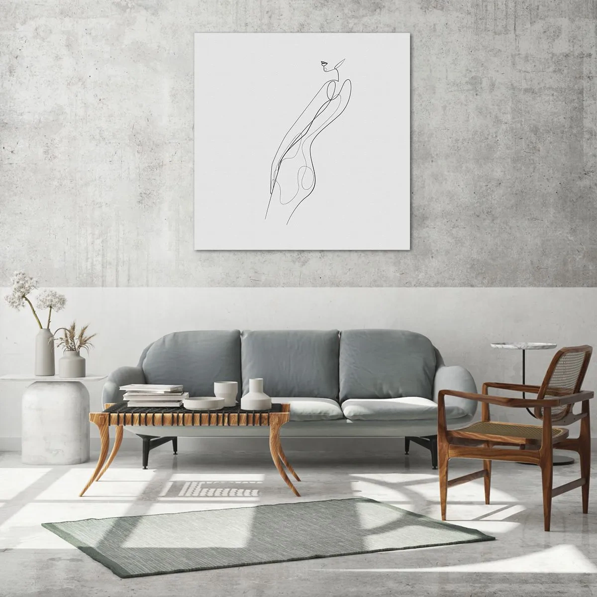 Tablou pe sticlă - Abia o promisiune - 70x70 cm