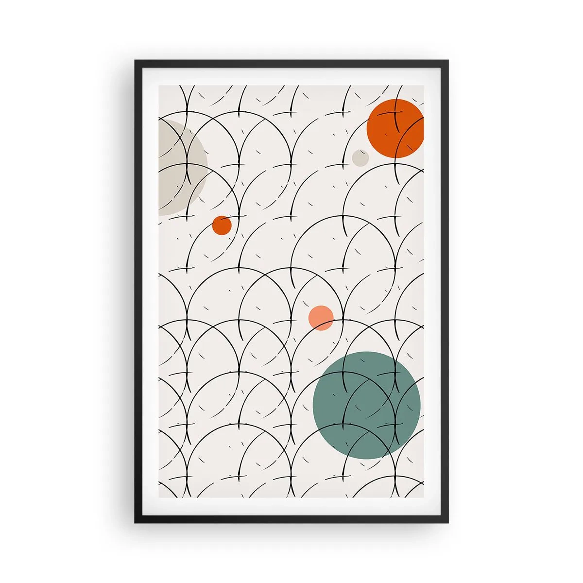 Poster în ramă neagră - În spiritul pop-art - 61x91 cm