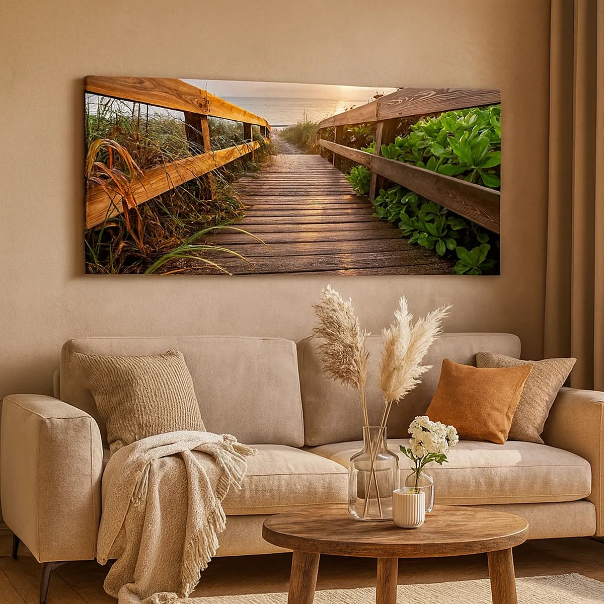 Tablou pe pânză - Și direct la țărm - 30x30 cm