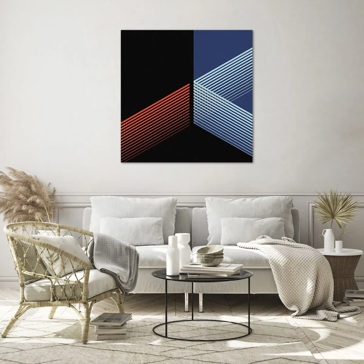 Tablou pe sticlă - O poveste simplă - 40x40 cm