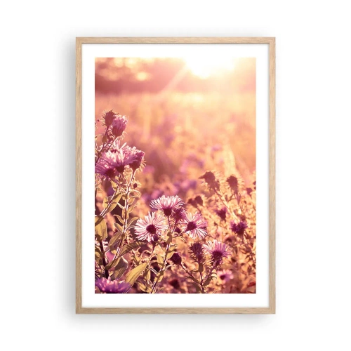 Poster în ramă de stejar deschis - Înainte ca vara să plece - 50x70 cm