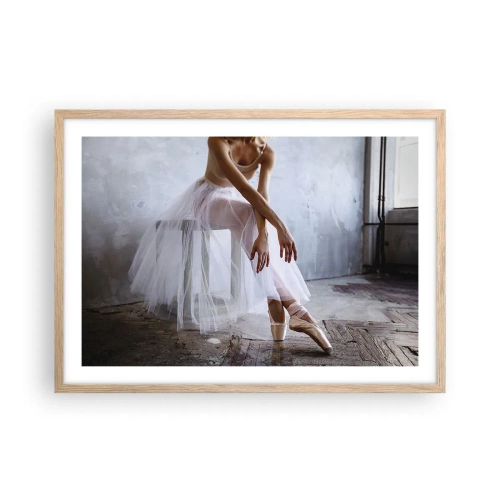 Poster în ramă de stejar deschis - Înainte ca luminile rampei să strălucească - 70x50 cm