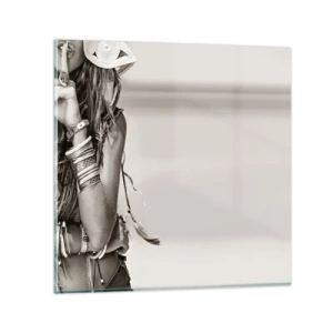 Tablou pe sticlă - Ca o fată - 60x60 cm