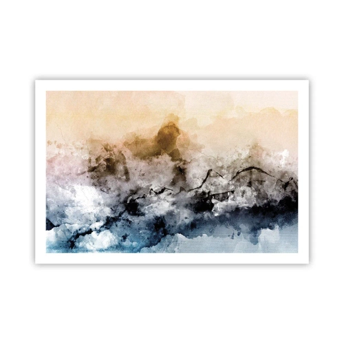 Poster - Scufundate într-un vârtej de ceață - 91x61 cm