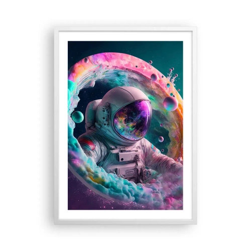 Poster în ramă albă - Poarta stelară - 50x70 cm