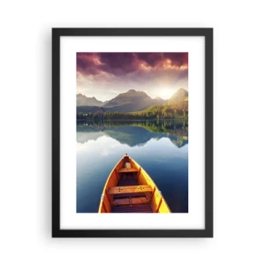 Poster în ramă neagră - Nimic împotriva naturii - 30x40 cm