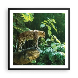 Poster în ramă neagră - La vânătoare? - 60x60 cm