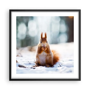 Poster în ramă neagră - Și la ce te uiți? - 50x50 cm