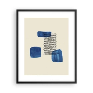 Poster în ramă neagră - Cvartet abstract - 40x50 cm