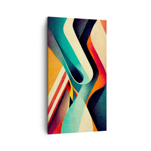 Tablou pe pânză - Compoziție intensă - 45x80 cm