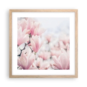 Poster în ramă de stejar deschis - Idealul de subtilitate - 40x40 cm