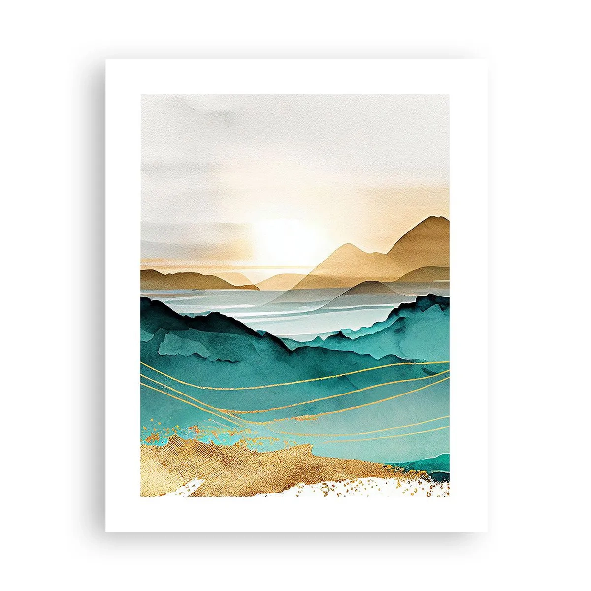 Poster - La limita abstracției - peisaj - 40x50 cm