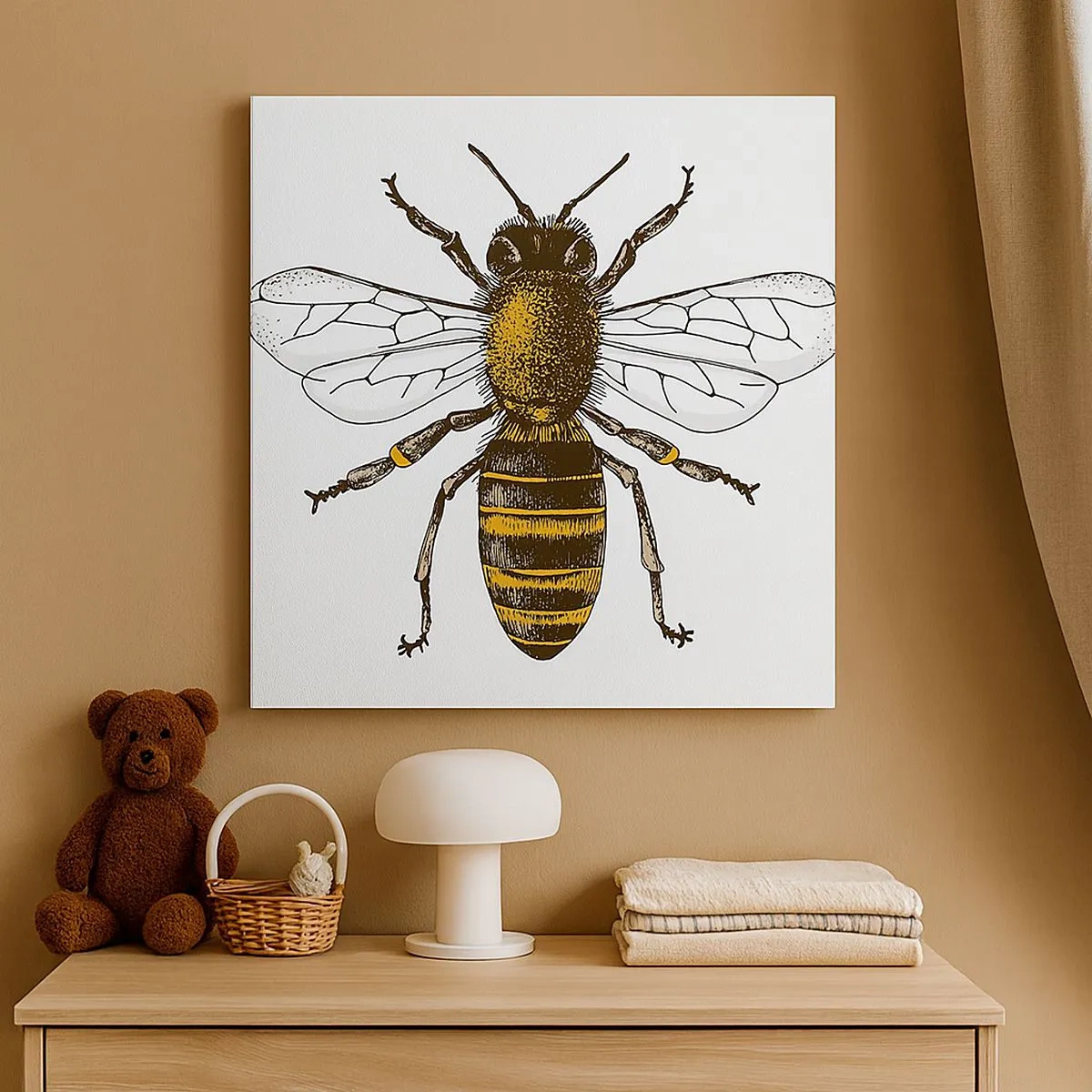 Tablou pe pânză - Frumoasă și bună - 30x30 cm