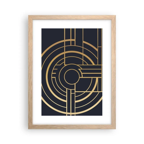 Poster în ramă de stejar deschis - Întoarcerea lucrurilor - 30x40 cm