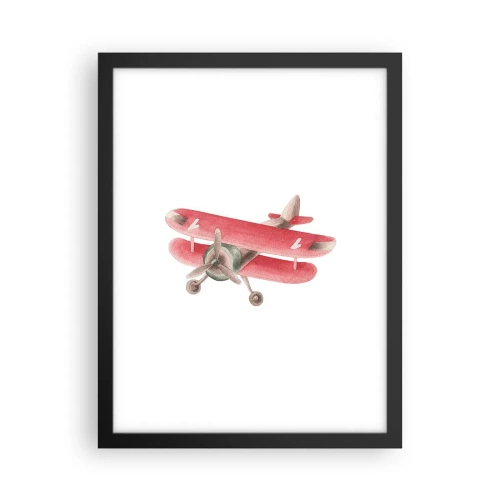 Poster în ramă neagră - Gata pentru zboruri la mare înălțime - 30x40 cm