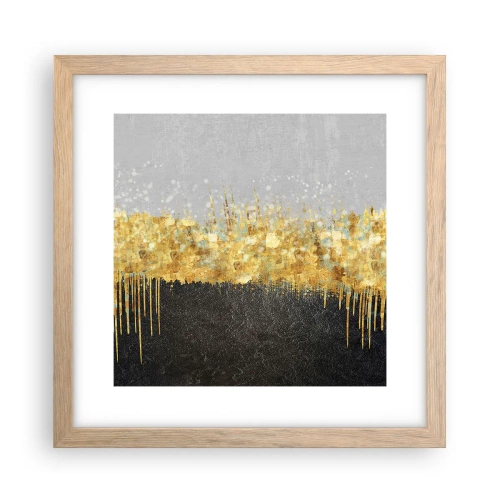 Poster în ramă de stejar deschis - Înăuntru și în sus - 30x30 cm