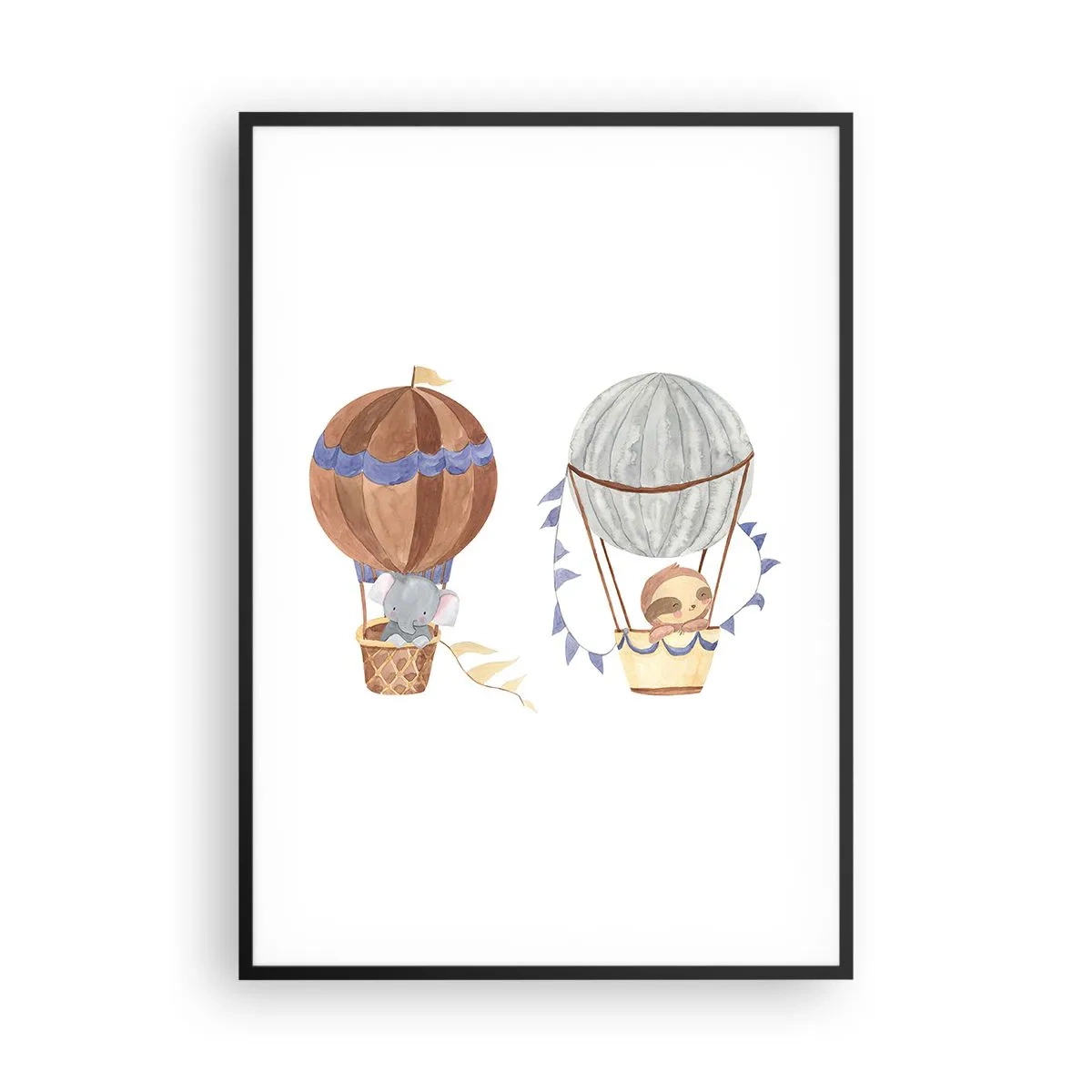 Poster în ramă neagră - Prieteni de călătorie - 70x100 cm