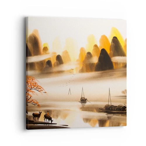 Tablou pe pânză - Mai departe decât Orientul Îndepărtat - 40x40 cm