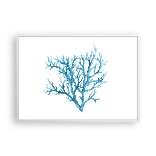 Poster în ramă albă - Filigranul marin - 100x70 cm
