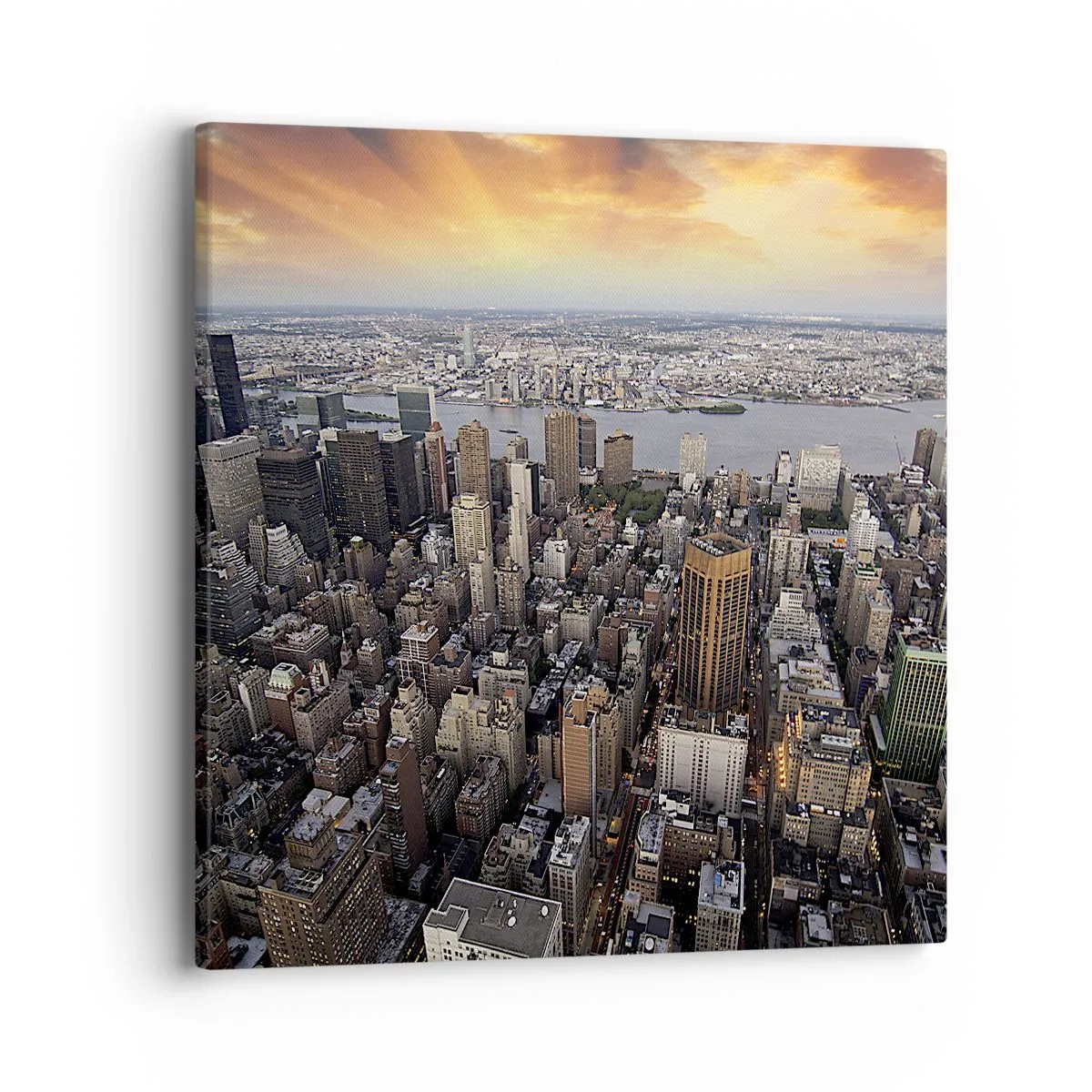 Tablou pe pânză - Inima care bate în timpul nostru - 40x40 cm