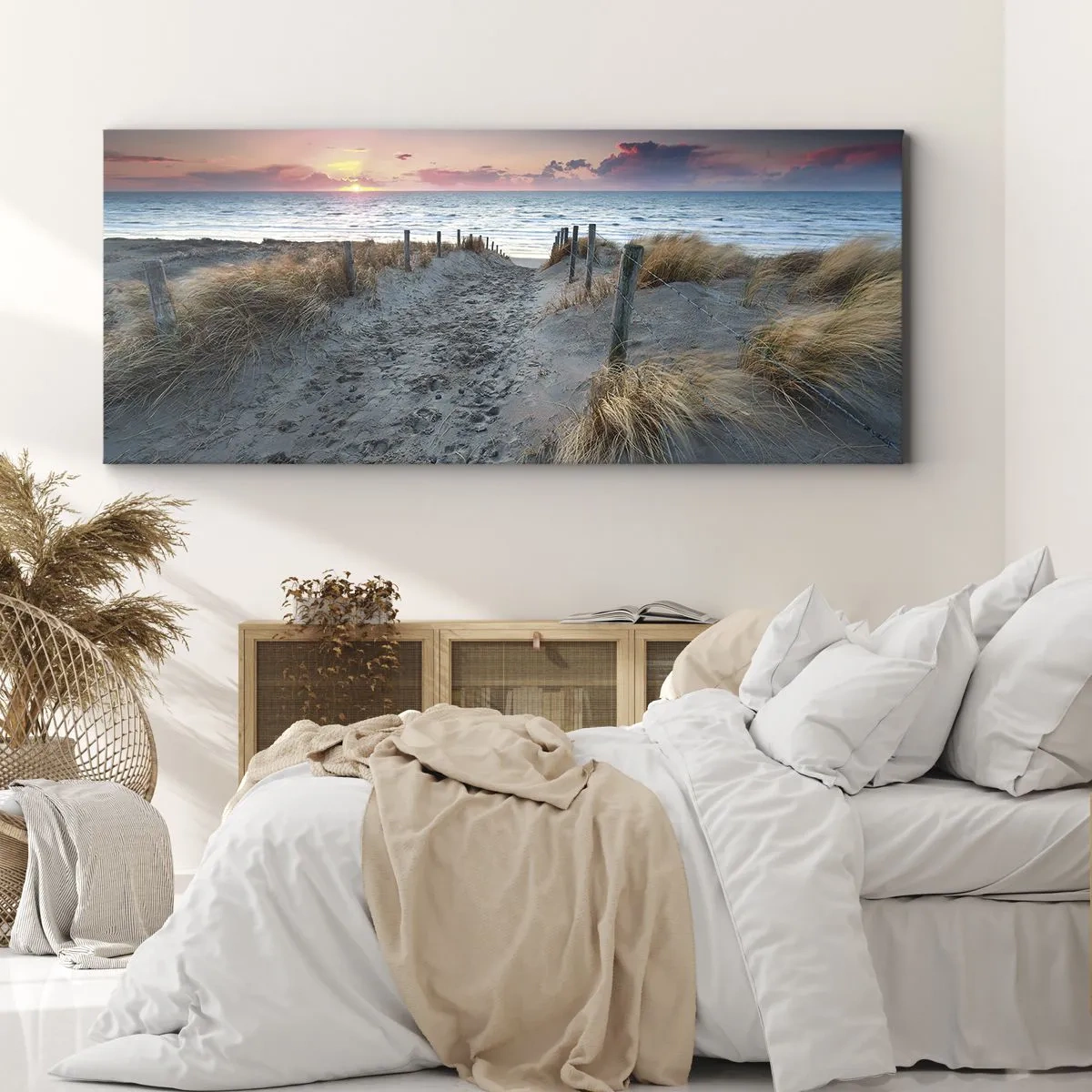 Tablou pe pânză - Ai revărsat un curcubeu cu splendoare radiantă... - 100x40 cm