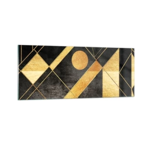 Tablou pe sticlă - Soarele deșertului - 100x40 cm