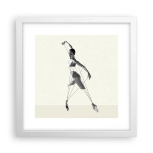 Poster în ramă albă - Într-un teatru de lumină - 30x30 cm