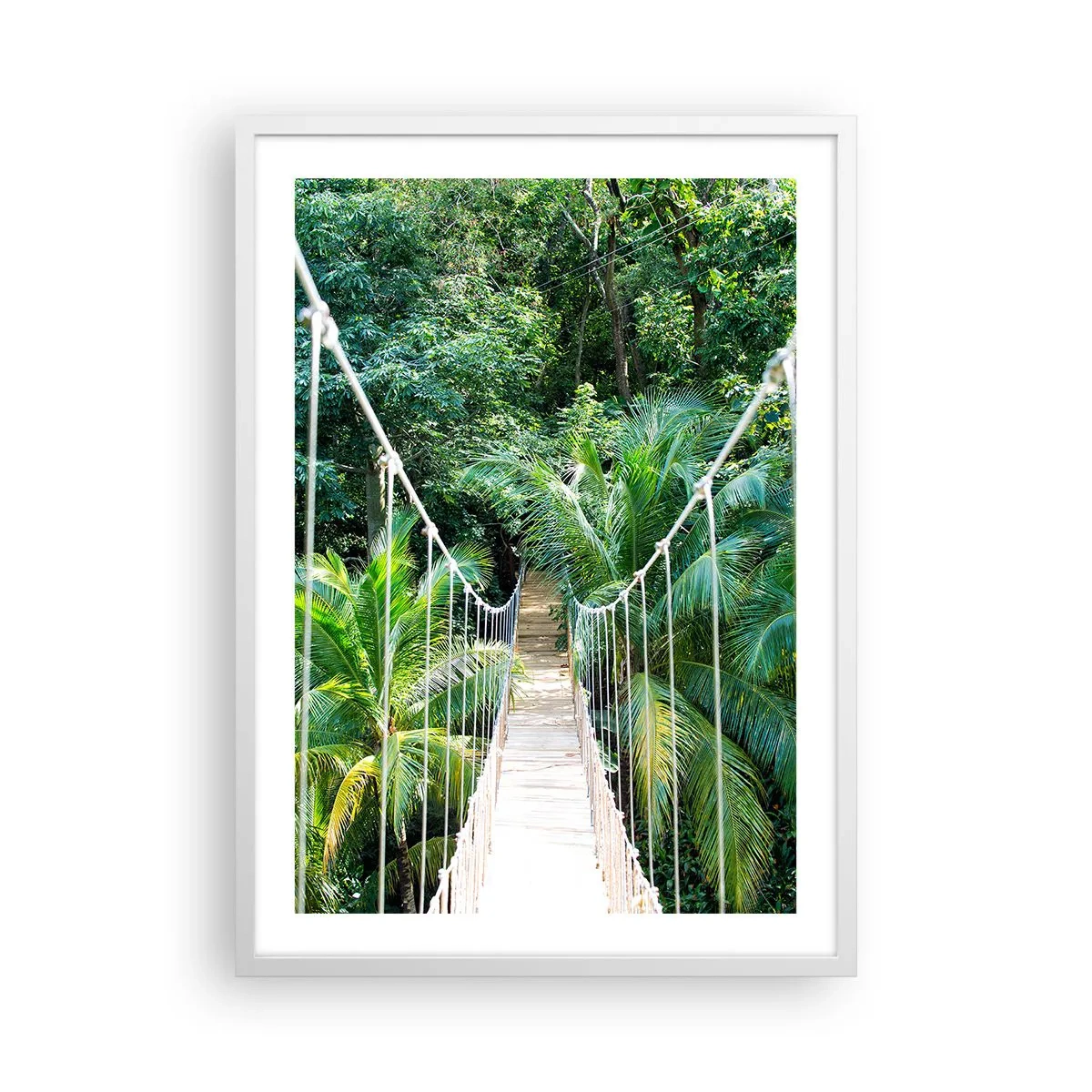 Poster în ramă albă - Welcome to the jungle! - 50x70 cm