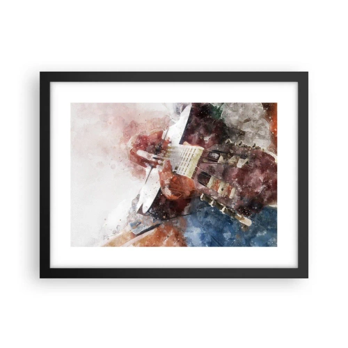 Poster în ramă neagră - Și ce părere ai? - 40x30 cm