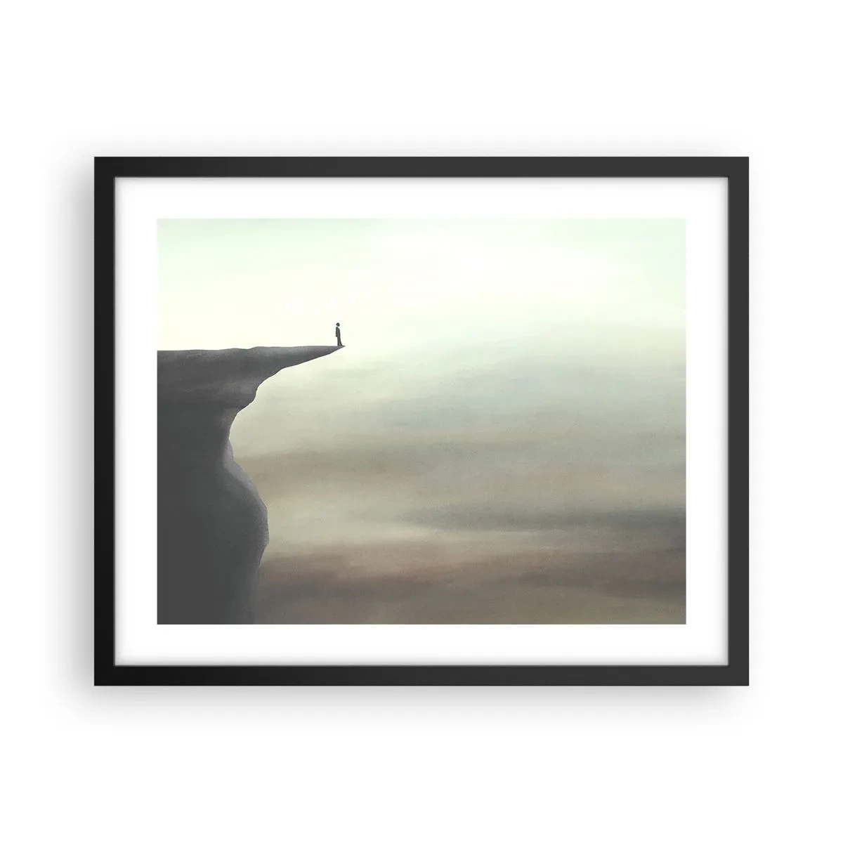 Poster în ramă neagră - În sus, bineînțeles! - 50x40 cm