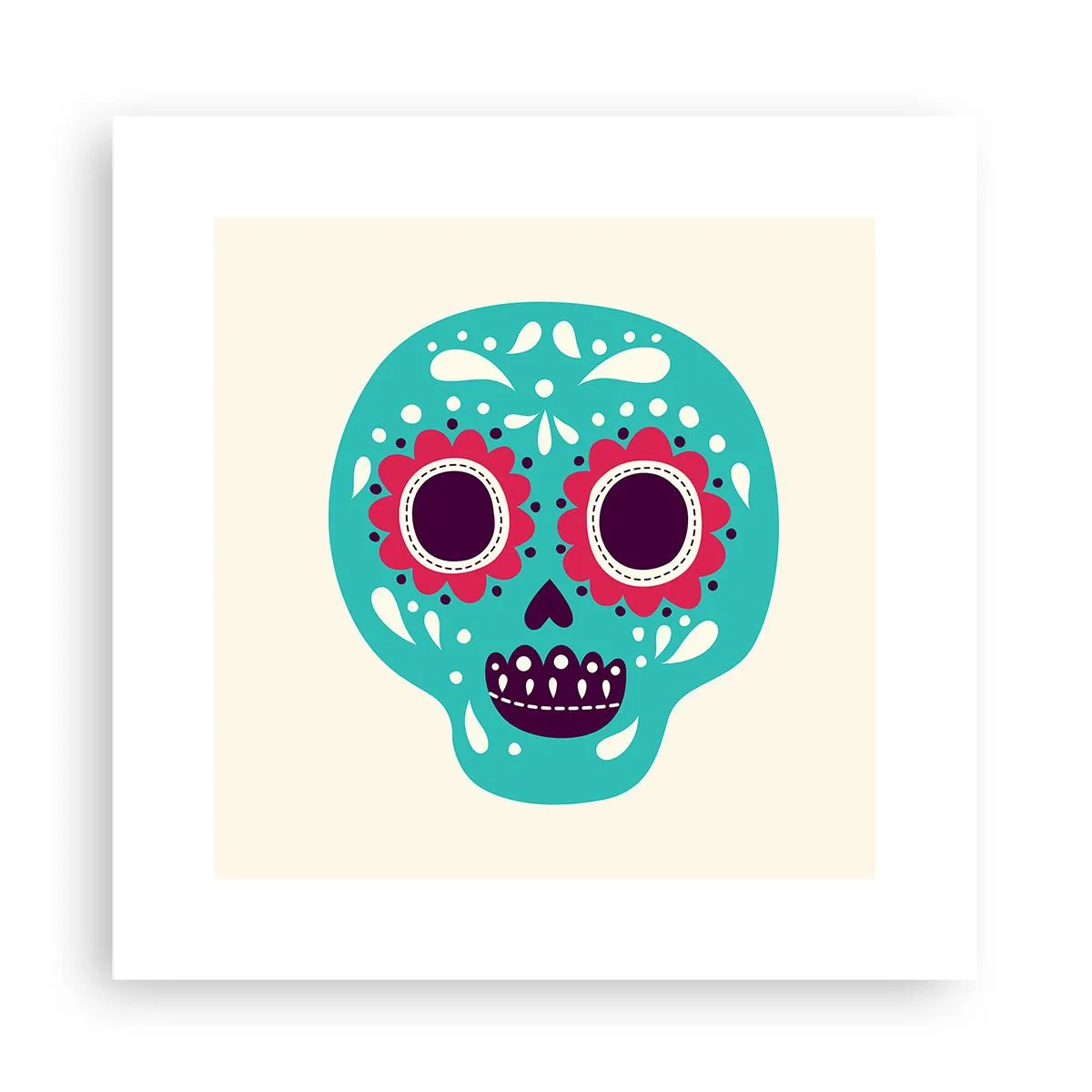 Poster - Viața - distracție până la moarte - 30x30 cm