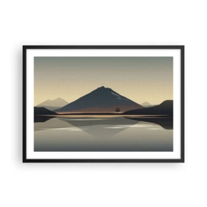 Poster în ramă neagră - În oglindă - 70x50 cm