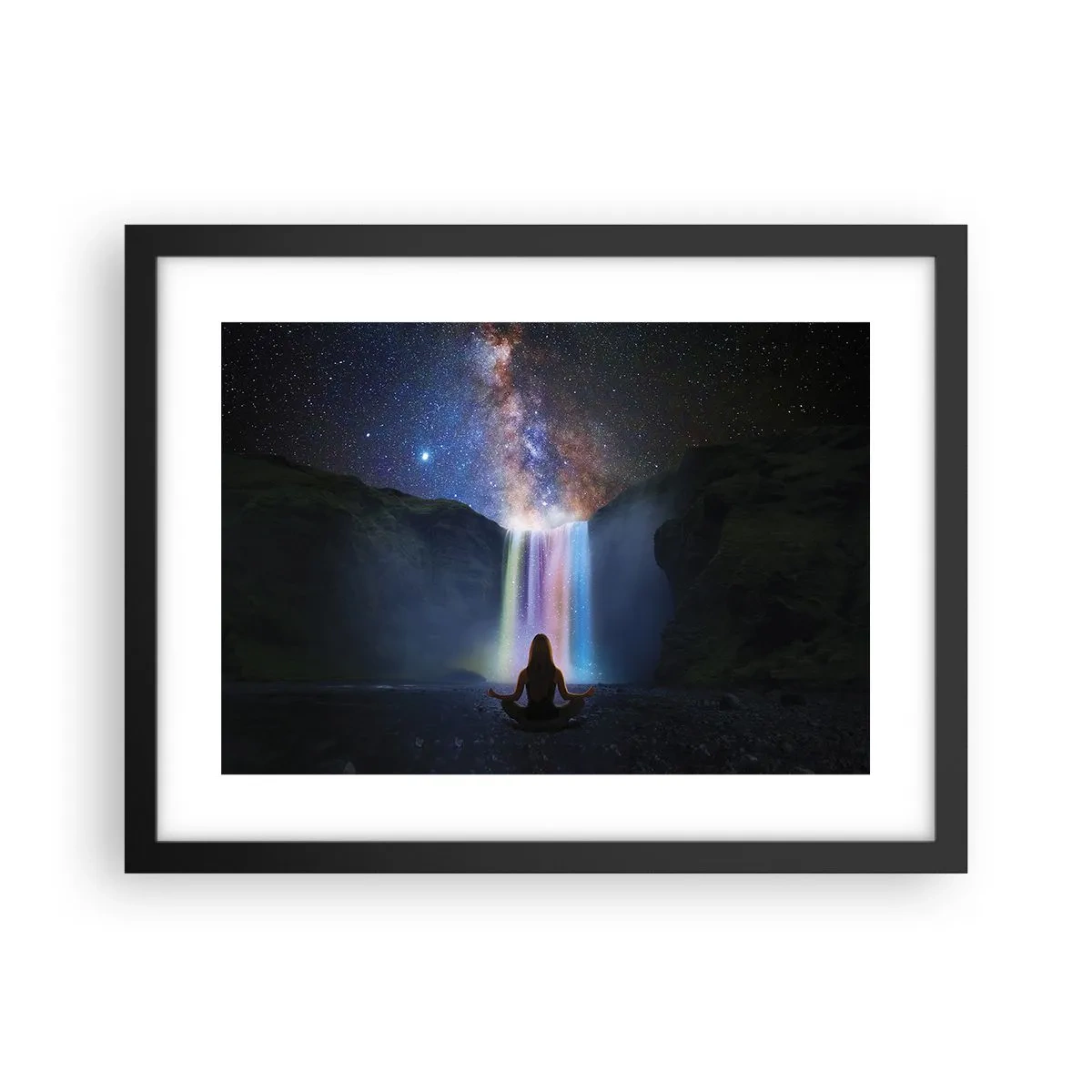 Poster în ramă neagră - Armonie absolută - 40x30 cm
