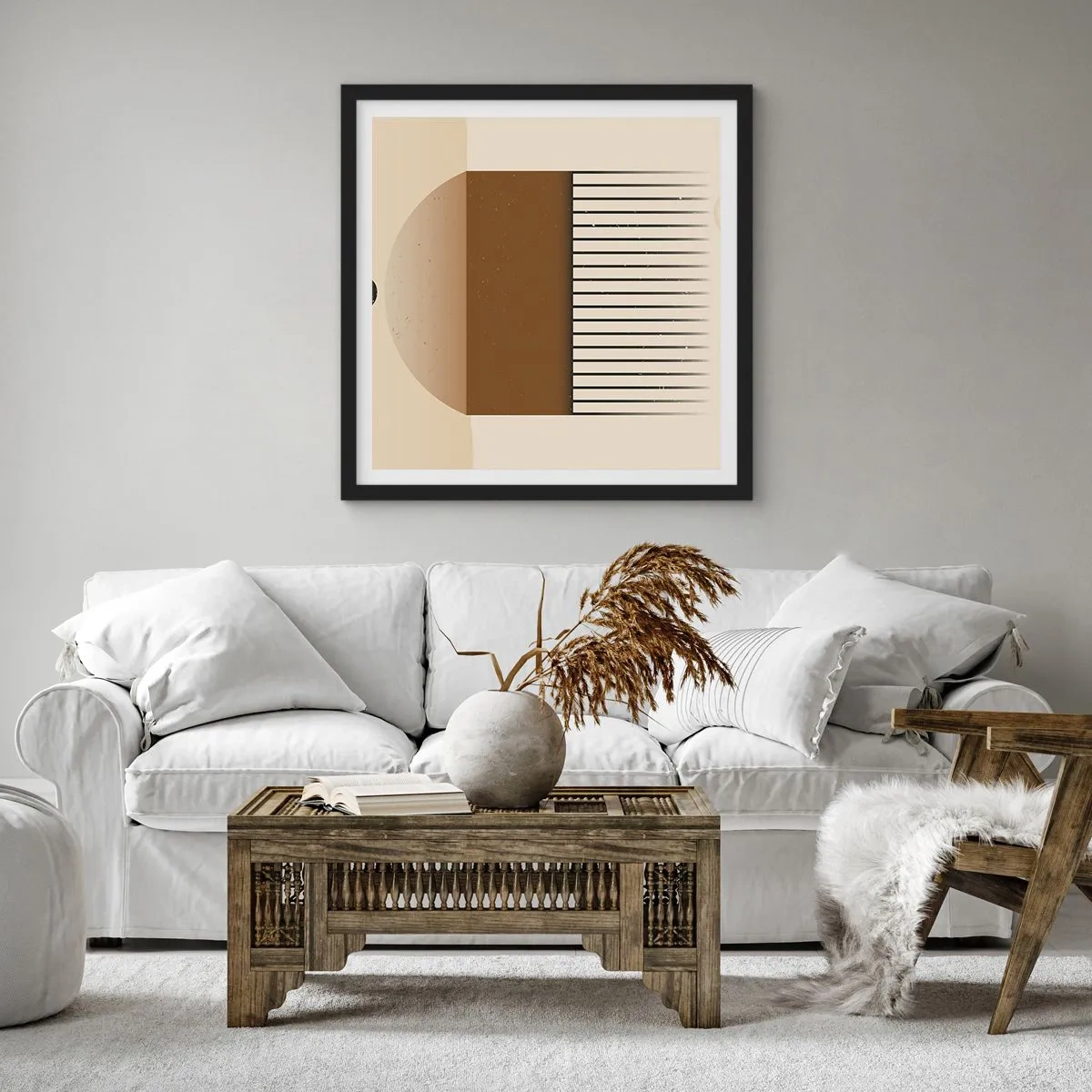 Poster în ramă neagră - Stări diferite - 30x30 cm