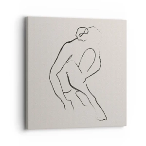 Tablou pe pânză - Schiță intimă - 30x30 cm