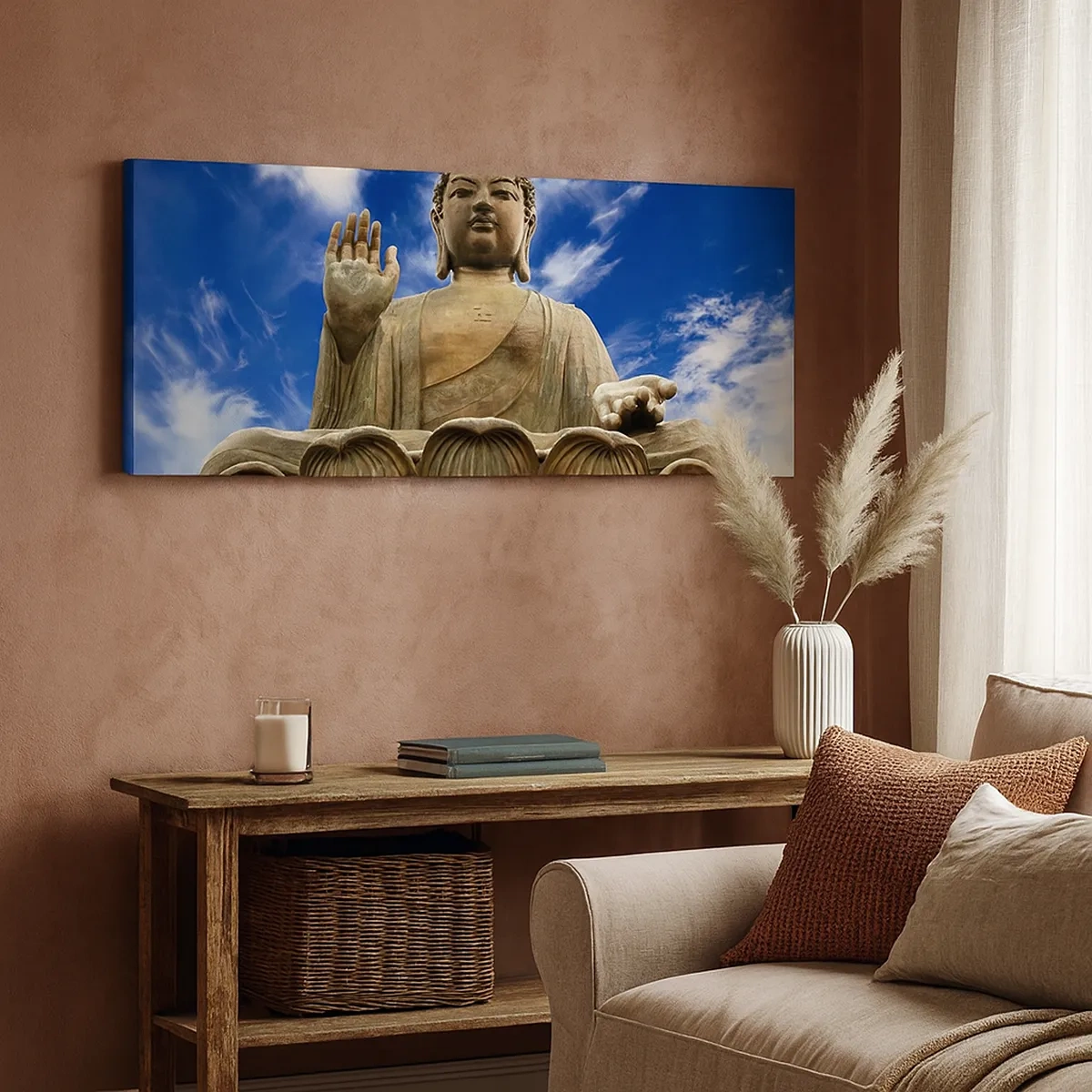 Tablou pe pânză - Trăiește fără teamă - 30x30 cm