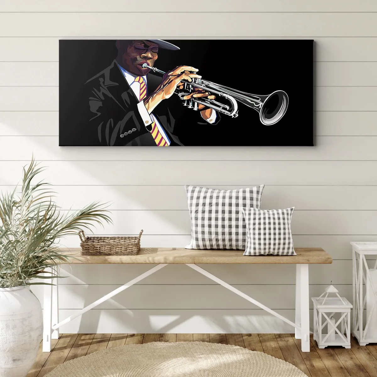 Tablou pe pânză - Farmecul unei școli vechi - 140x50 cm