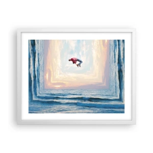 Poster în ramă albă - Spre o altă dimensiune - 50x40 cm