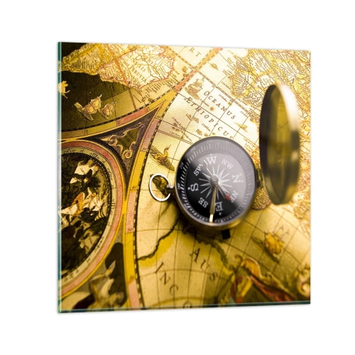 Tablou pe sticlă - Sau poate până la capătul lumii? - 30x30 cm