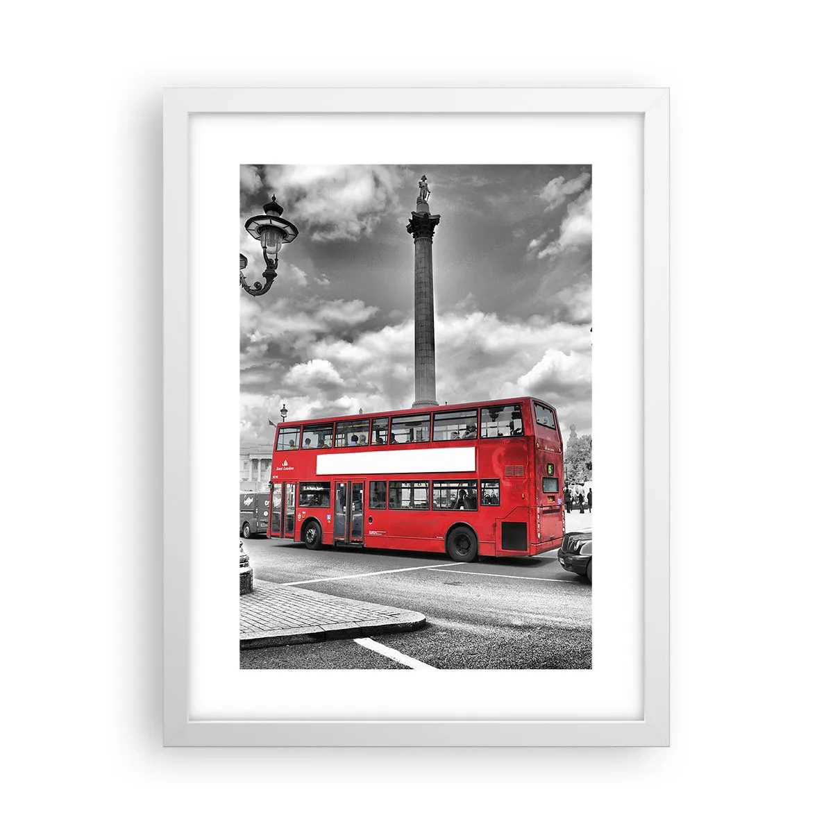 Poster în ramă albă - Adevărata forță vitală a orașului - 30x40 cm