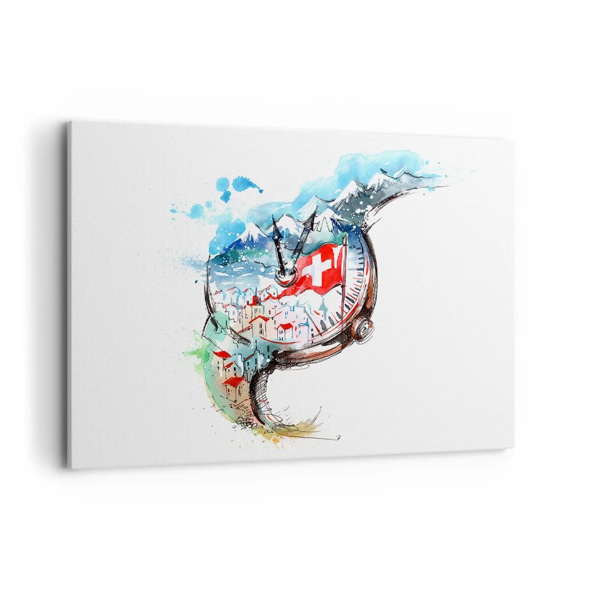 Tablou pe pânză - Spiritul Elveției - 100x70 cm